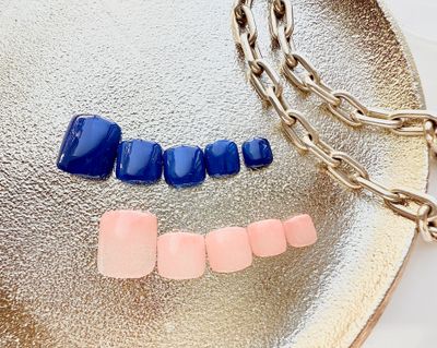 ワンカラーorラメグラデーションネイルコース