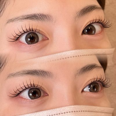 ナチュラル人気No.1✨LEDマツエク【フラットラッシュ】120本(オフ込み)