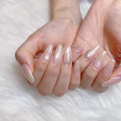 【チップ人氣NO.1】アクリル長さだし マグネットネイル11000¥➡️9800￥