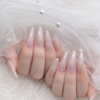 〈オフなし💅🏻ケア込み✨〉チップ長さ出し　　 ロング☆　ワンカラー