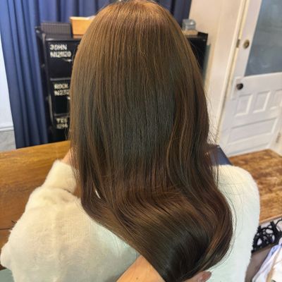 🌟初めてカラーにオススメ🌟ブリーチ無しWカラー➕3stepトリートメント