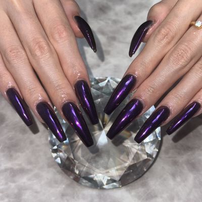 【アクリルスカルプ】ワンカラー/ラメグラ💅🏽