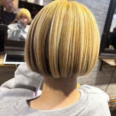 ダメージ知らずカーボンブリーチダブルカラー