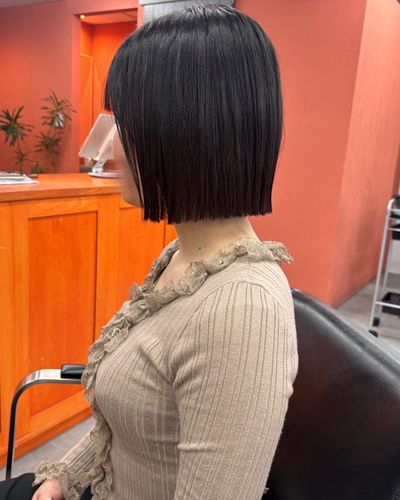 カット＋髪質改善ストレート＋TR