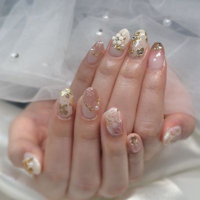 和装ネイル 成人式 卒業式向け