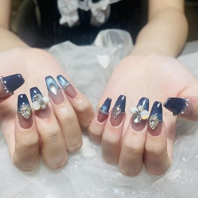 ［チップ長さだ］持ち込みデザイン6本アートパーツつけ放題く7日以内お直し