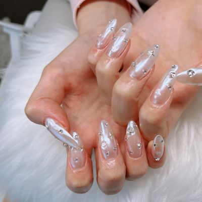 💅自爪＋ミラーネイル　(ベースフィルイン)