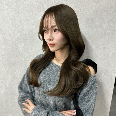 🩵韓国風カット＋髪質改善カラー＋美髪ヘアエステTR🩵(レイヤー.ボブ.ワンホン)