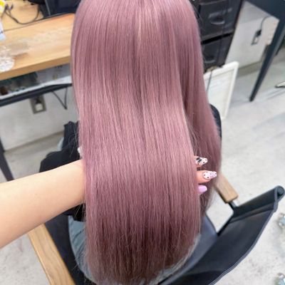 【人気No.1❕】🎀ダブルカラー+艶トリートメント🎀ケアブリーチ付き