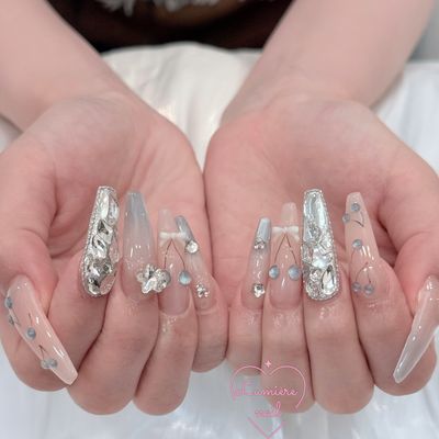 [大人気】【チップ長さだし】ワンカラ・ラ
メグラorマグネット＋埋め尽くし2本
