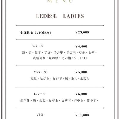 SパーツLED脱毛🩵ྀི