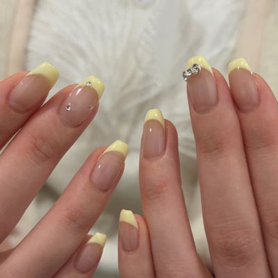 【ベースカラー有】10本フレンチネイル