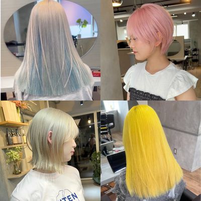 【ネイリー限定クーポン🧸】2回ブリーチ＆カラー＆ケラチントリートメント🌟