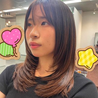 ✂️ミディアムorロングカット✂️
