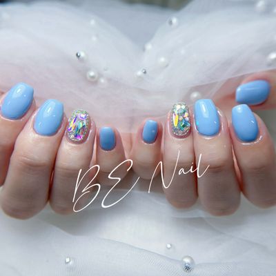 【自爪】
ワンカラー埋め尽くし2本/ホロアート2本