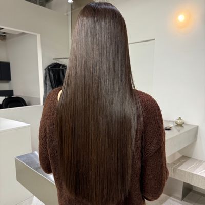 カット+プレミアムケアカラー+髪質改善トリートメント