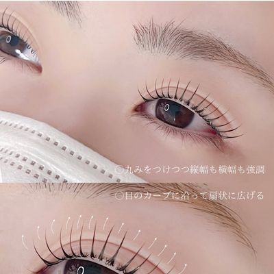 ［韓国風ワンホン］まつげパーマ上＋キープ美容液仕上げ・BLACKコーディング