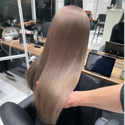 カット×ダブルカラー×treatment❣️(ケアブリーチと前処理付き)