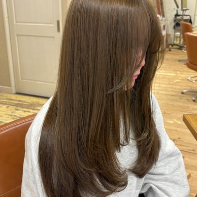 髪質改善カラー+似合わせカット+高濃度シルクTR
