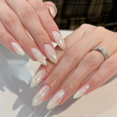 [ネイルチップ10本長さ出し]　ミラ or オロラネイル